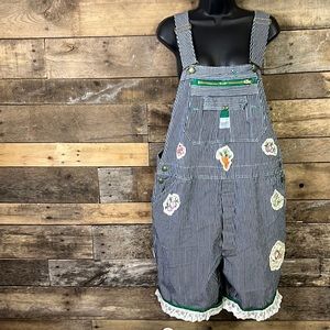 Vintage RARE Liberty Railroad Custom Gardening Shortalls